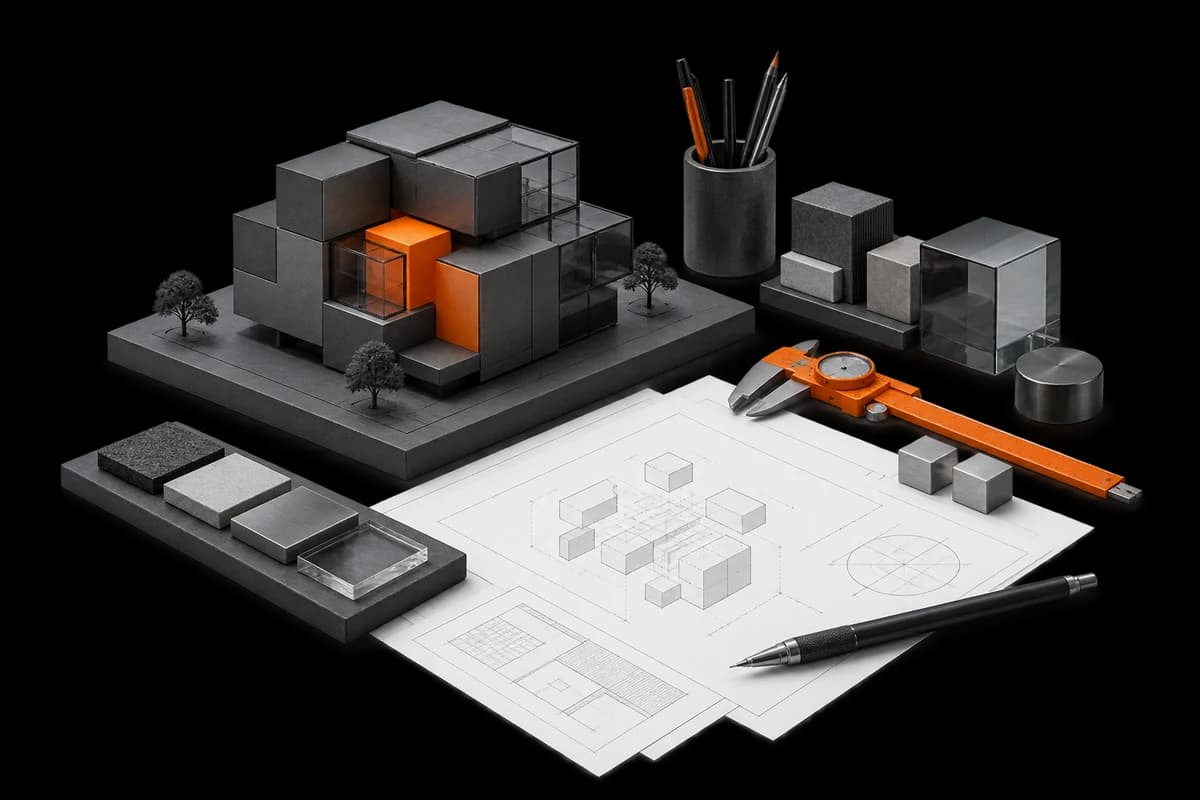 Illustrated process that connects diagnosis, architecture, development and measurable evolution.