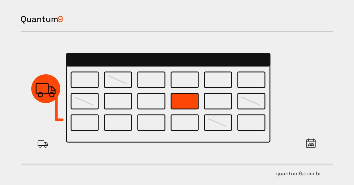 Editorial illustration: Dock appointment software: account for unloading duration